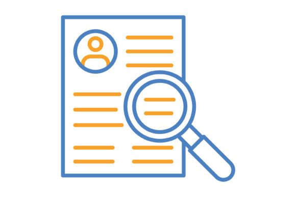 Elevate Your Interface with the Search Blue & Orange Line Icon
