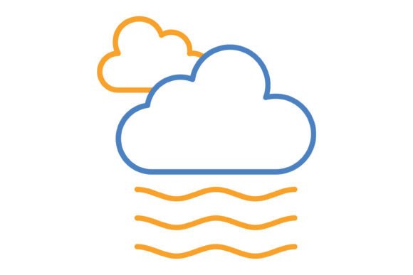 Fog Blue & Orange Line Icon: A Designer's Toolkit