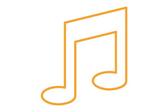 Mastering the Music App Orange Line Icon
