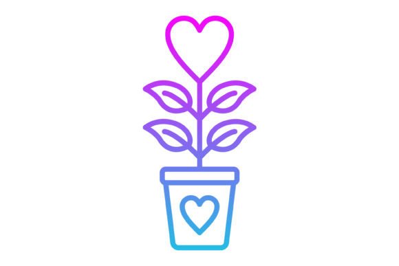 Mastering the Plant Line Gradient Icon for Modern Design