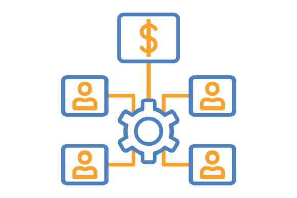 Mastering Visual Clarity with Organization Blue & Orange Line Icons