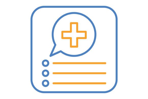 Medical App Blue & Orange Line Icon: A Designer's Practical Toolkit