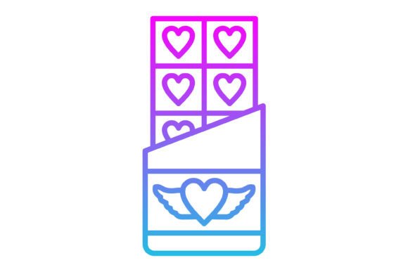 The Sweet Visual Impact of the Chocolate Line Gradient Icon