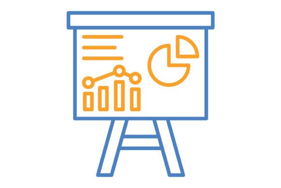 Unlocking Visual Impact with Presentation Blue & Orange Line Icons
